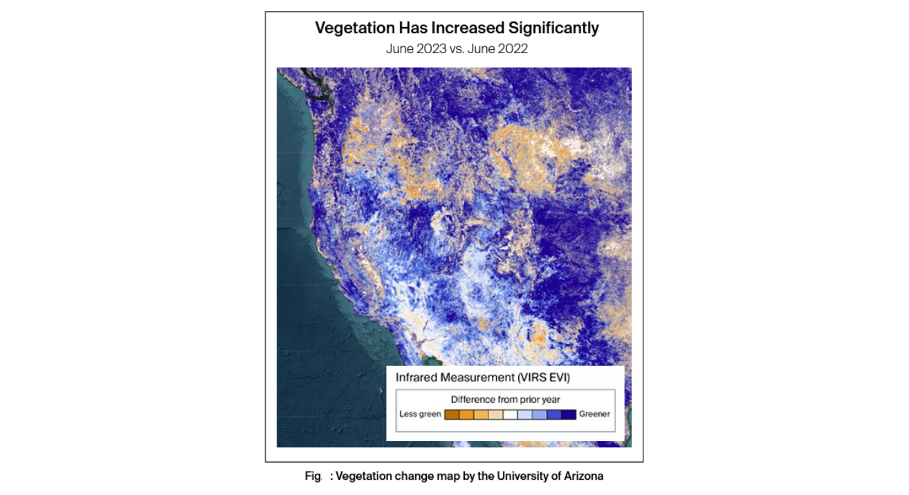 vegetation change map